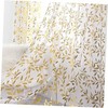 Sheer Curtains 84 Inch Length 2 Panels 52"W x 84"L (Pack of 2) Gold and White gallery