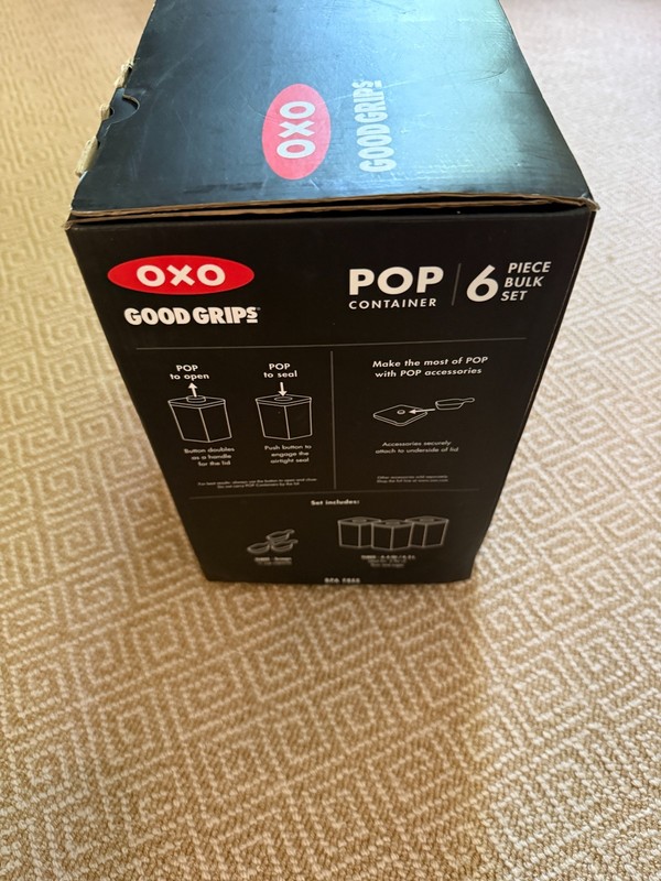 OXO Pop 2.0 6pc Bulk Storage Container Set 6 Piece gallery