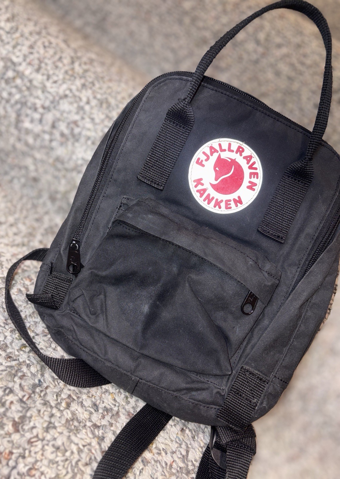 Fjallraven Kanken Mini Classic Backpack 23561- 550 Black