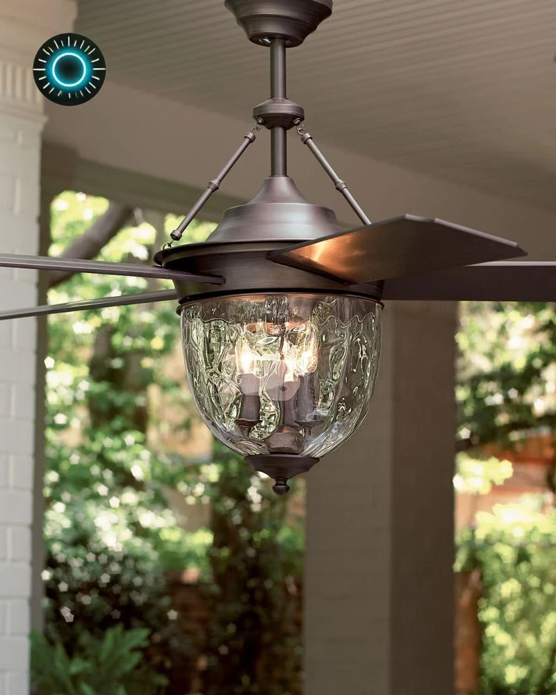 E-KM52ABZ5LKRC Knightsbridge Collection 52-Inch Indoor/Outdoor Ceiling Fan with gallery