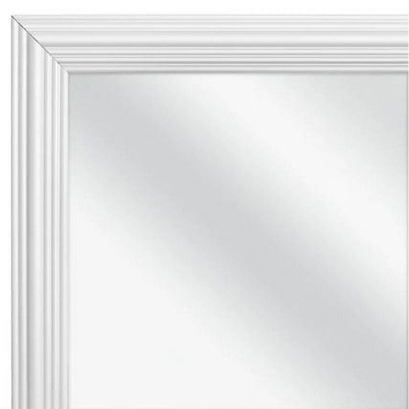 Full Length Rectangular White Mirror 49 Inch Slim Frame Home Decor Wall Hanging gallery