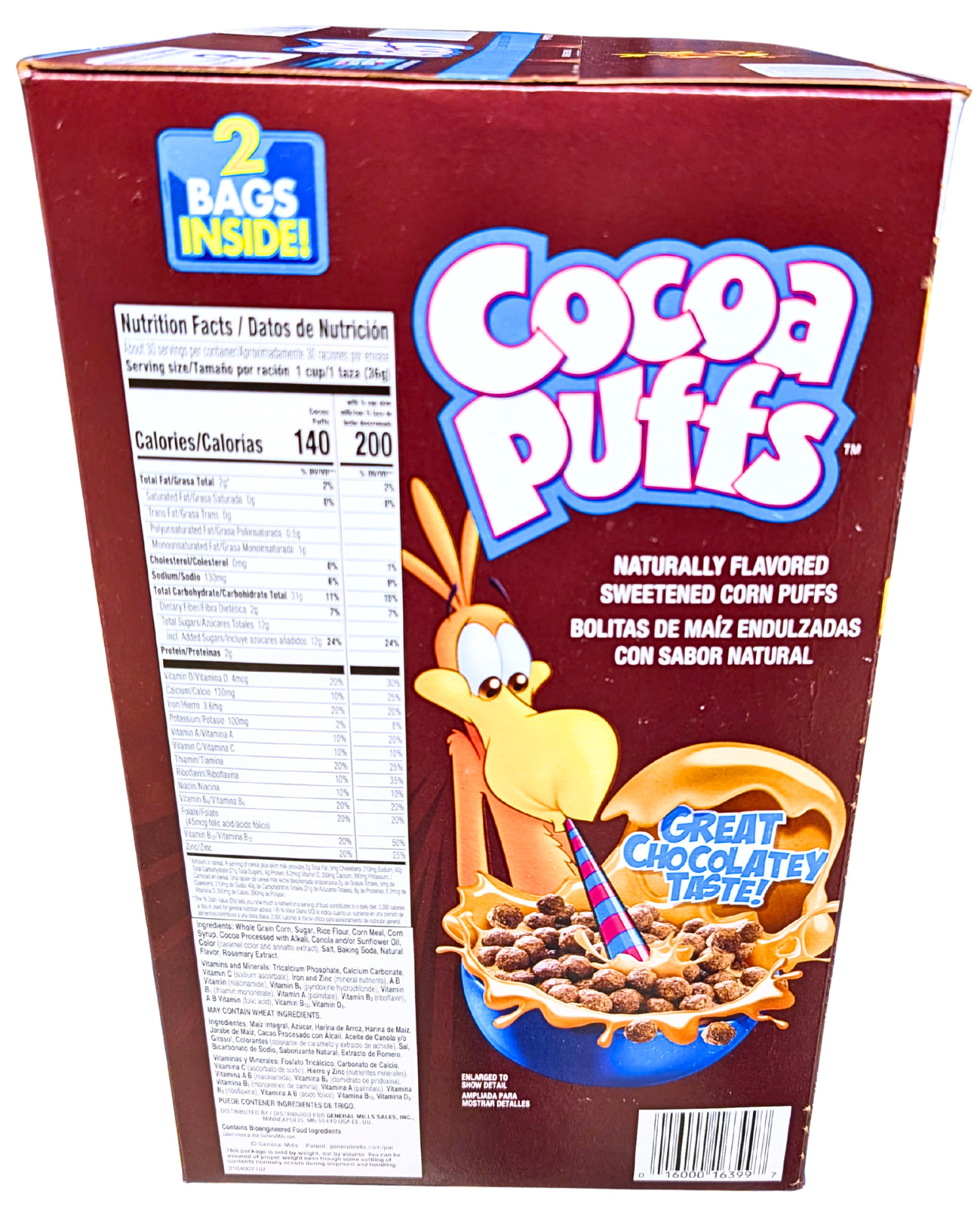 General Mills Cocoa Puffs Chocolate Cereal 39.25 Oz EXP 08/2026 gallery
