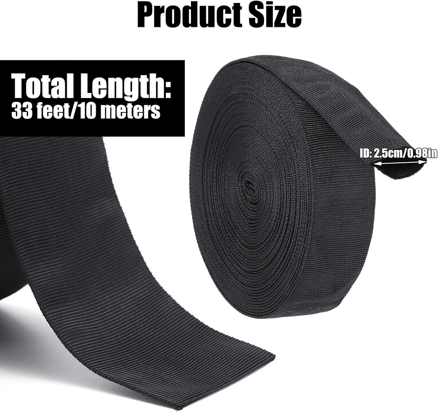 33 FT Nylon Hydraulic Hose Protector Sleeve Black Protective Cover Hose Sheath gallery