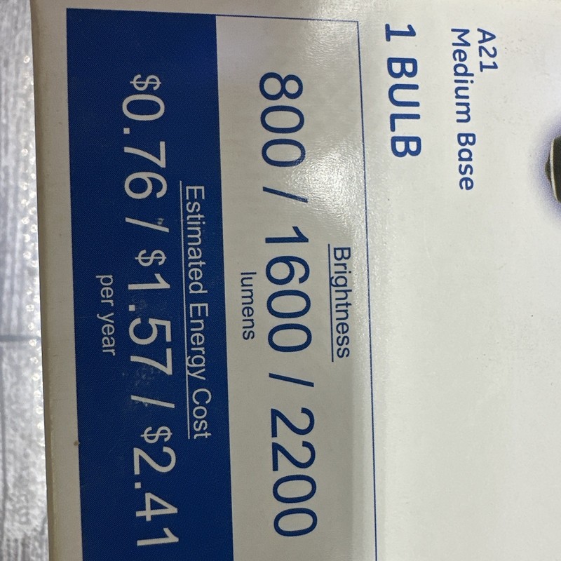 GE Basic Bulbs LED A21 Medium Base 3 Way In Daylight Up To 2200lm {D} gallery