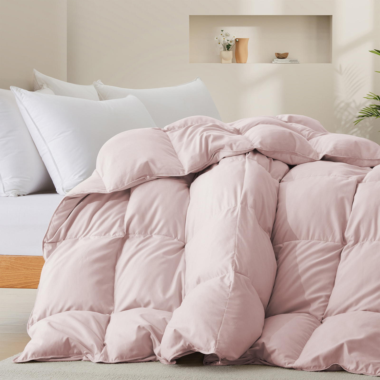 Oversized Down Comforter Ultra Soft Cozy , King or Queen Bed Blanket 5 Color gallery
