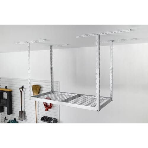 GLADIATOR OVERHEAD GEARLOFT STORAGE RACK 2 X 4 GALS24M1 HAMMERED WHITE gallery