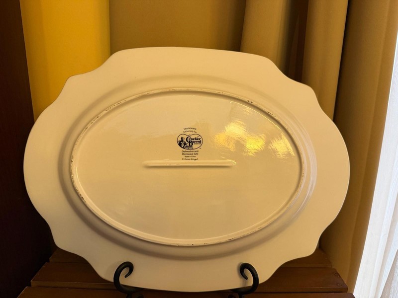 Cracker Barrel Holiday Turkey Stoneware Oval Platter by Susan Winget gallery