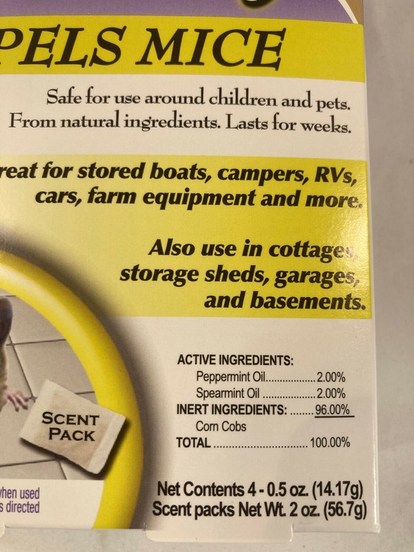 Bonide Mouse Magic Mice Repellent Bait. 4 Ready to use Scent Packs! Pet Safe gallery