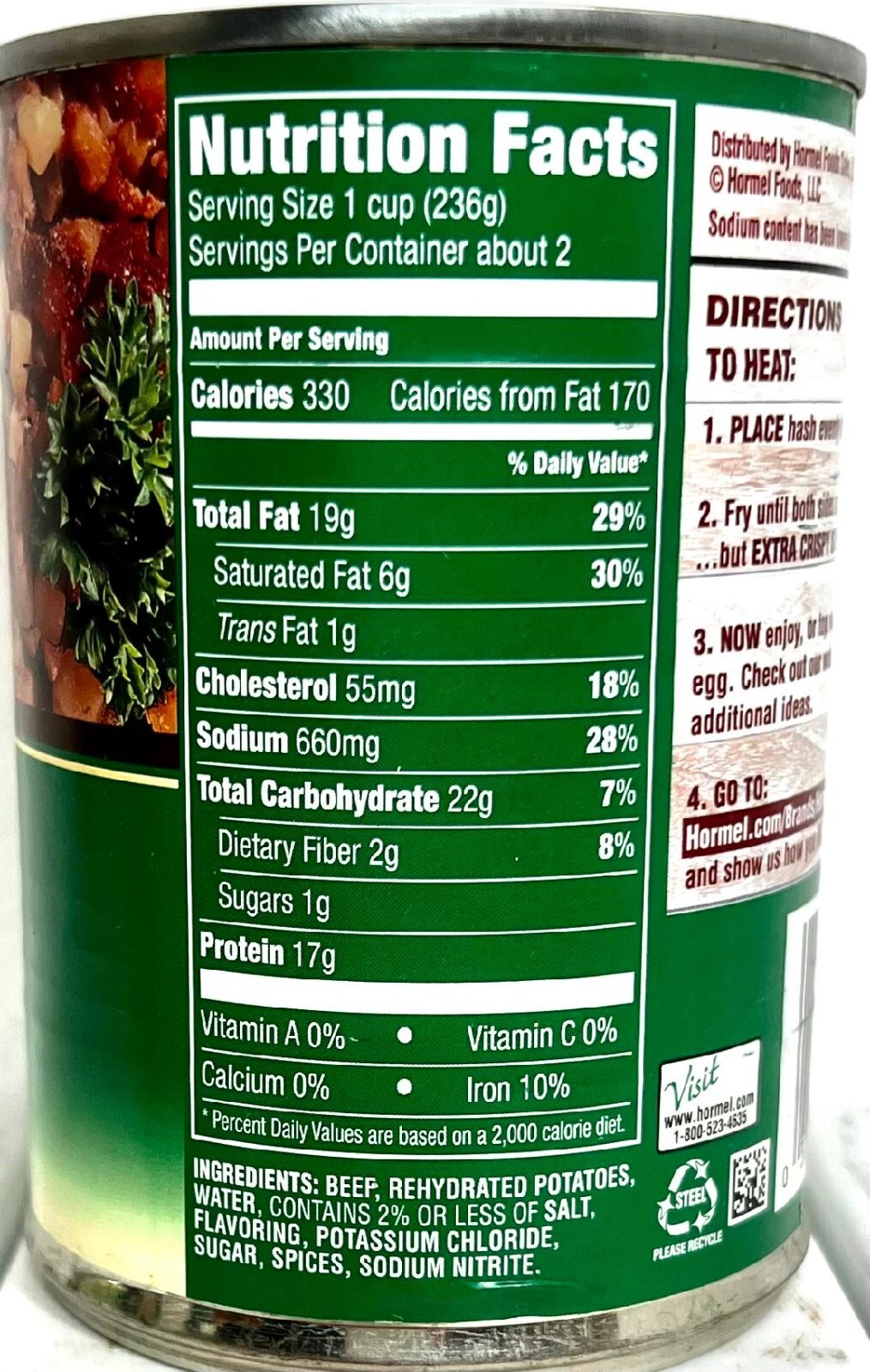 Hormel Mary Kitchen Reduced Sodium Corned Beef Hash 14 oz(Pack of 3)~Exp 11/2026 gallery