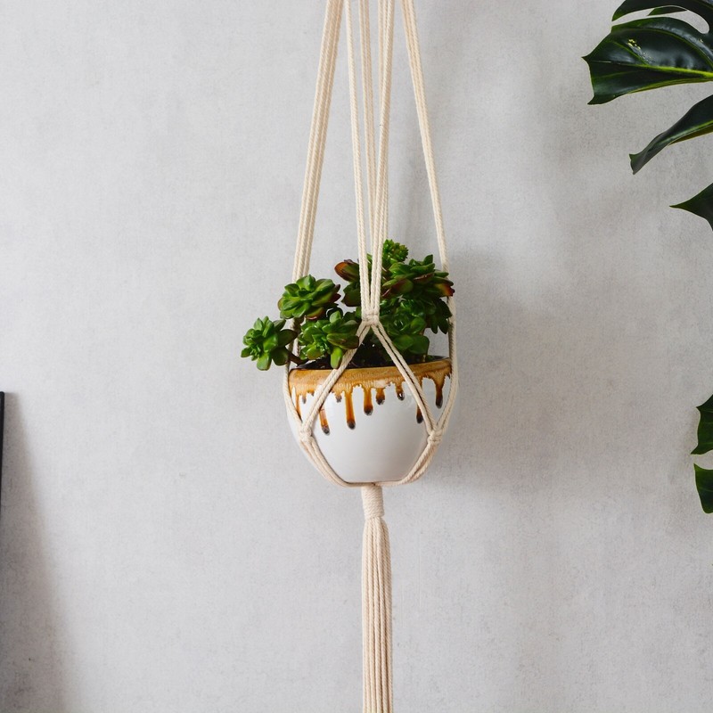 5 Piece Set Macrame Plant Hangers Macrame Plant Hanger With Hooks gallery