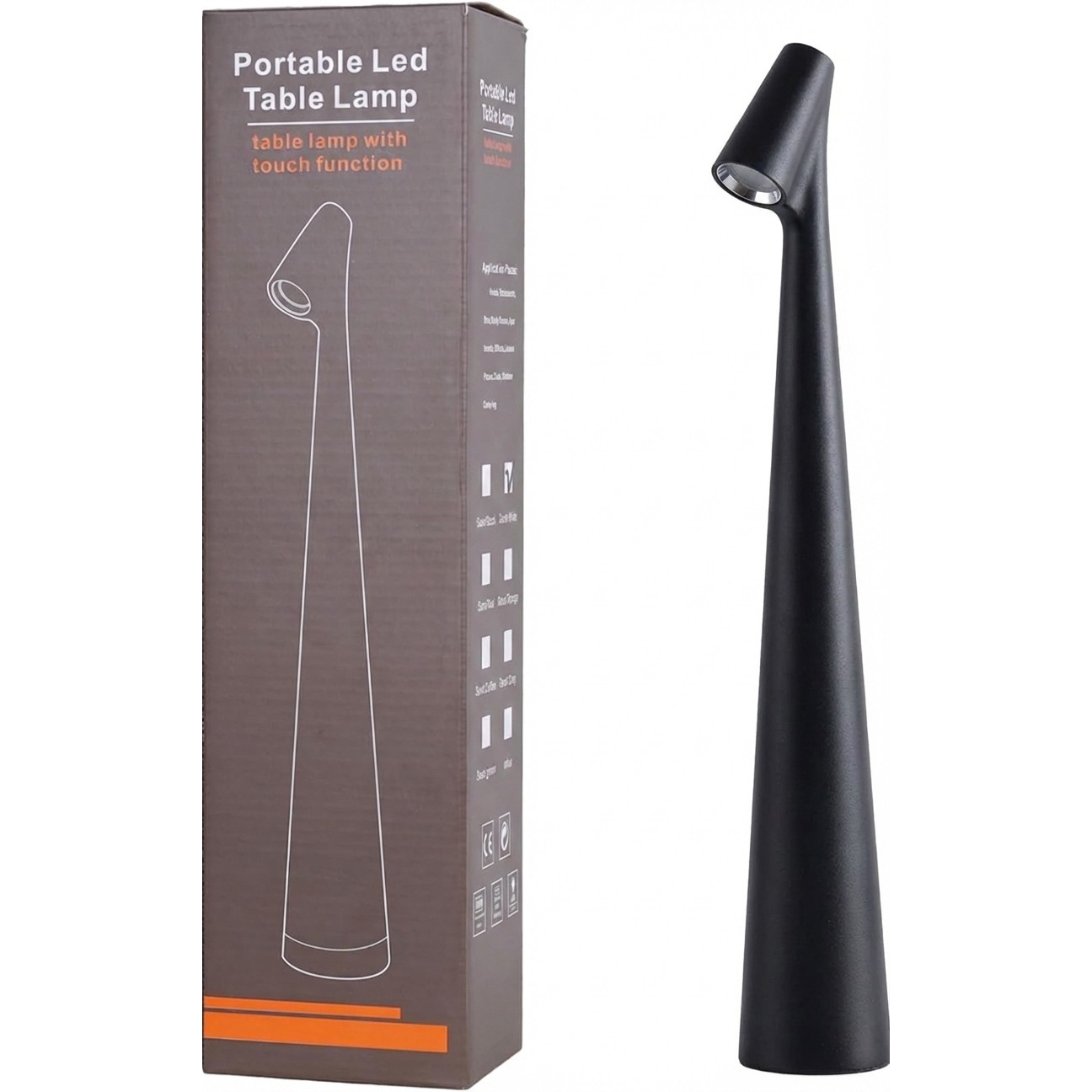Cordless LED Touch Sensor Table Lamp Rechargeable Dimmable Bar Desk Night Light gallery