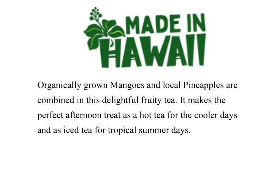 Organic🍍Pineapple Mango Tea, Iced or Hot, with 10 infusers, YaYa Hawaii Select gallery