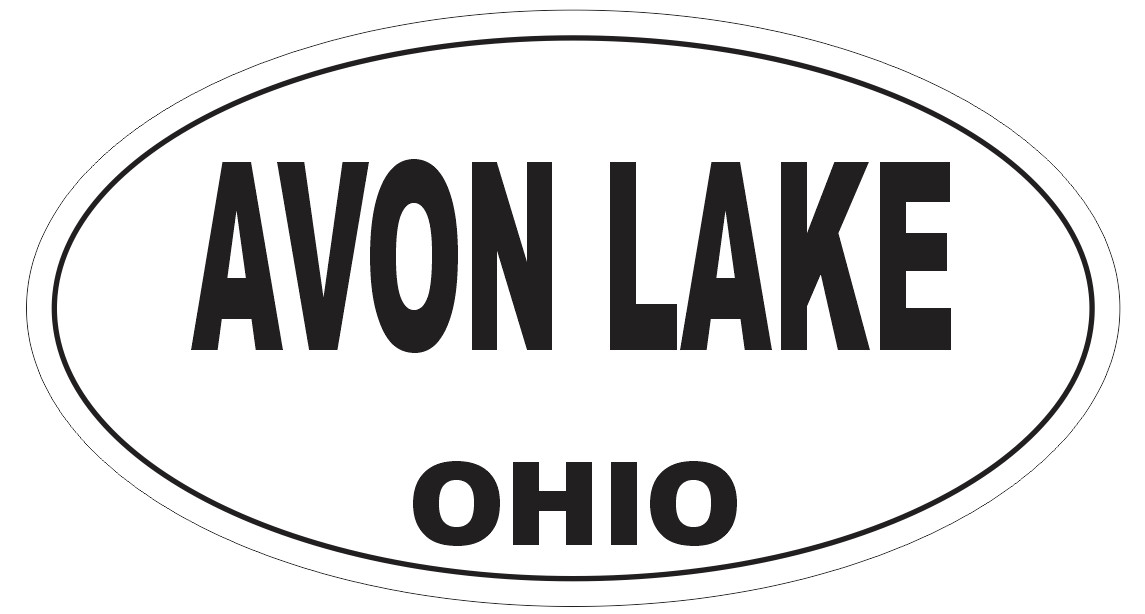 Avon Lake Ohio Oval Bumper Sticker or Helmet Sticker D6027 gallery