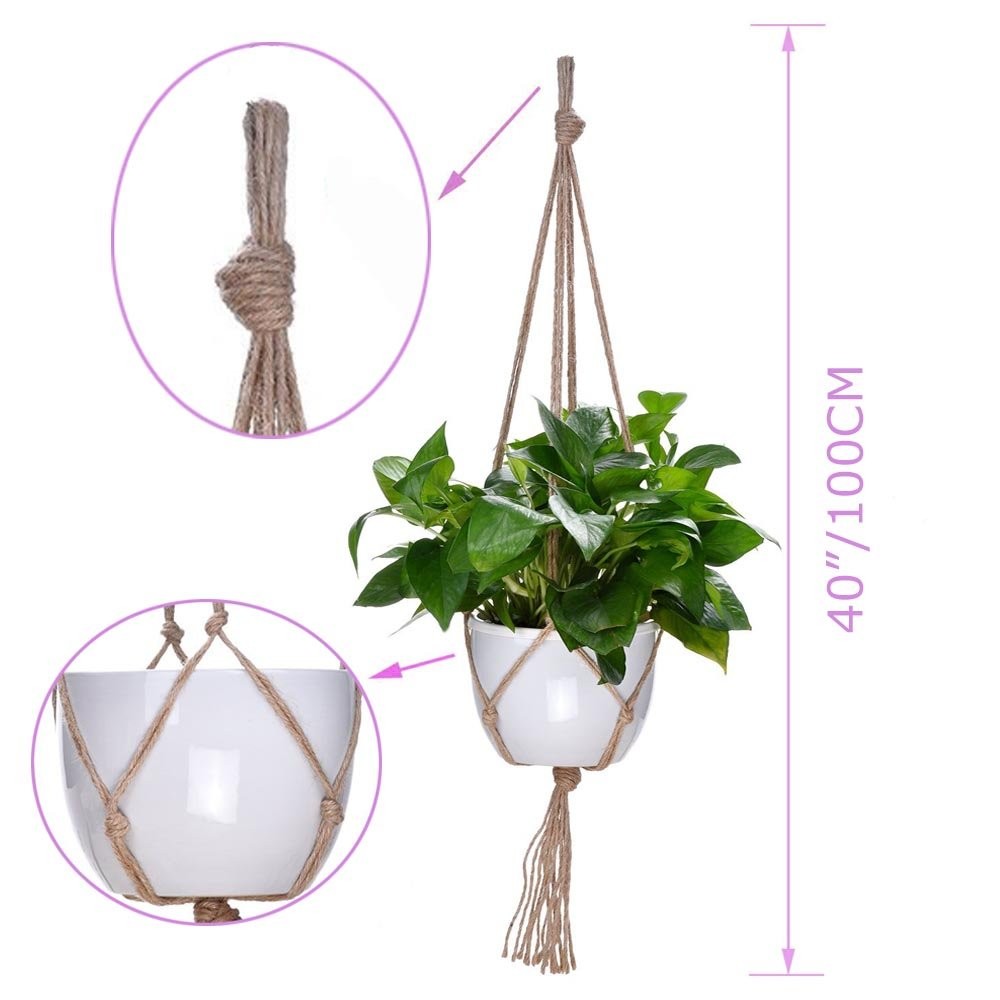 40'' Macrame Plant Hangers 10 Pack Indoor Outdoor Hanging Planters gallery