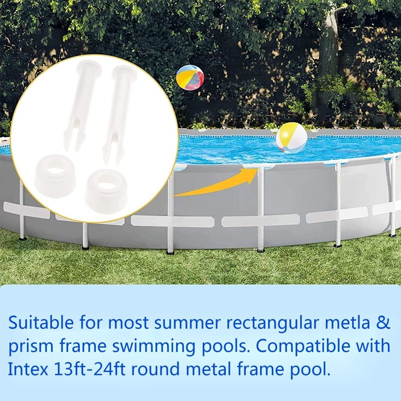 36 Pcs Plastic Pool Connector Pins Pool Seals Compatible with Intex 10-12Ft gallery