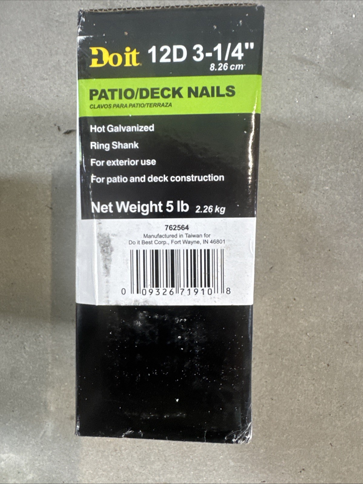 Do it 12D Hot Galvanized Box Patio/ Deck Nails 5 lbs 3-1/4" 762564 gallery