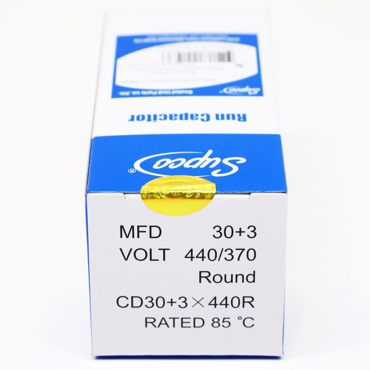 Supco CD30+3X440R HVAC Motor Round Dual Run Capacitor 30 + 3 MFD 440 Volts gallery