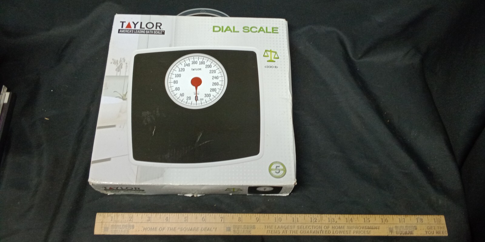 Taylor Analog Dial scale 330 lb. Open box. Tested and works! gallery