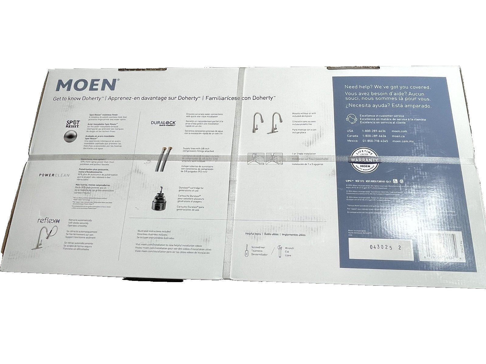 Moen Doherty Single Handle Pull-Down Kitchen Faucet in Spot Resist Stainless gallery
