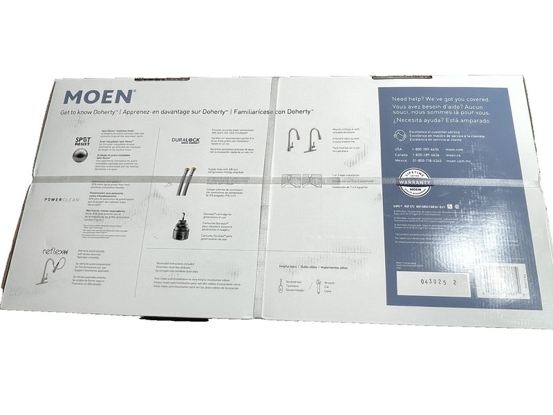 Moen Doherty Single Handle Pull-Down Kitchen Faucet in Spot Resist Stainless gallery