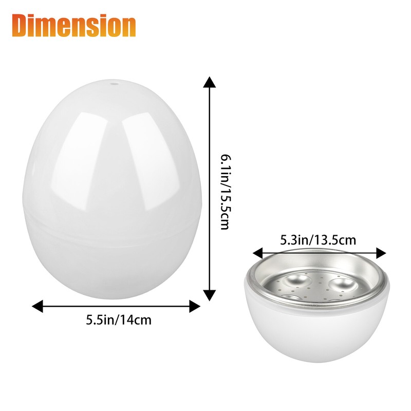 Safe &Harmless Microwave Egg Boiler Cooker Steamer Kitchen Cook Tool 4 Capacity gallery