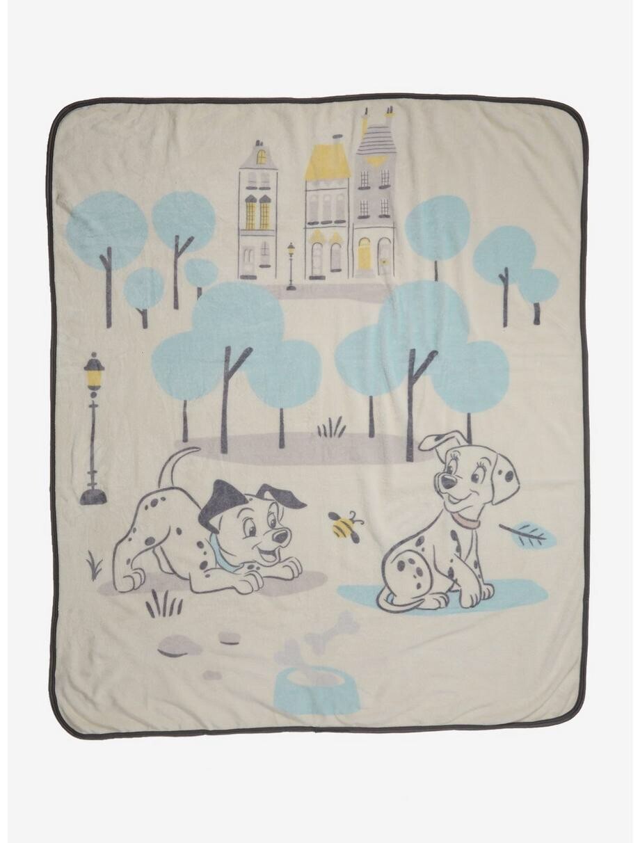 Disney 101 Dalmatians Lucky & Pepper Park Throw Blanket 50" x 60" gallery