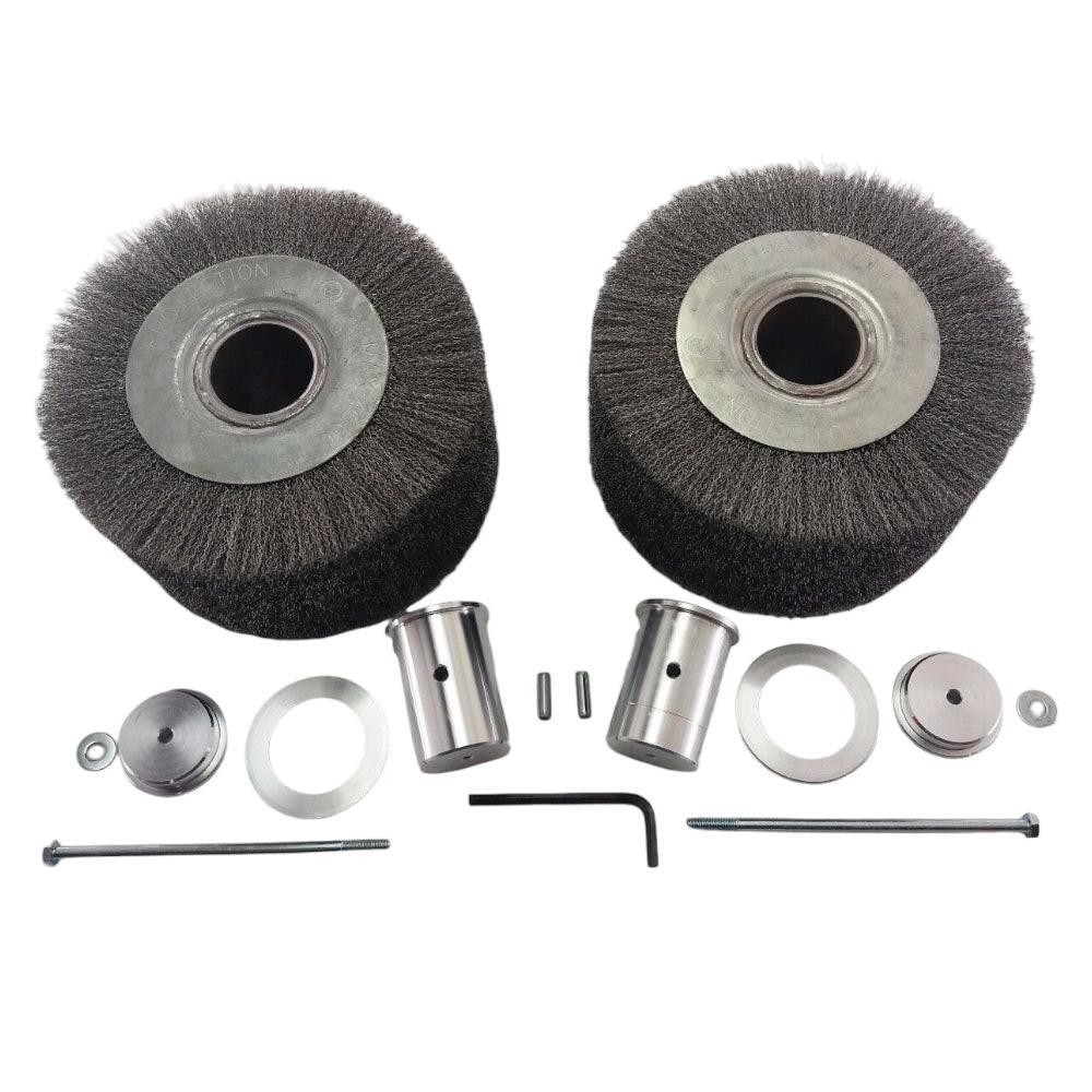CRIMPED WIRE BRUSH WITH HARDWARE PB270 FOR POWERBROOM 80297 FITS 8"DIAX4" gallery