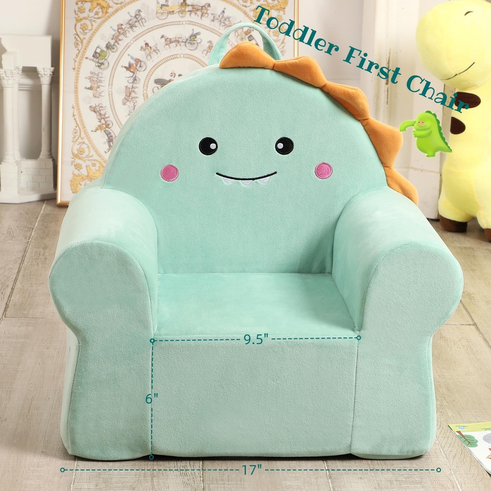 Cuddly First Chair, Premium Character Chair, Green, 18 Month up to 3 Years gallery