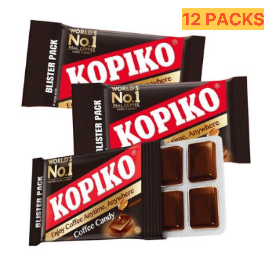 Kopiko Real Coffee Flavored Hard Candy Blister 12Packs 384g From Korea Free Ship gallery