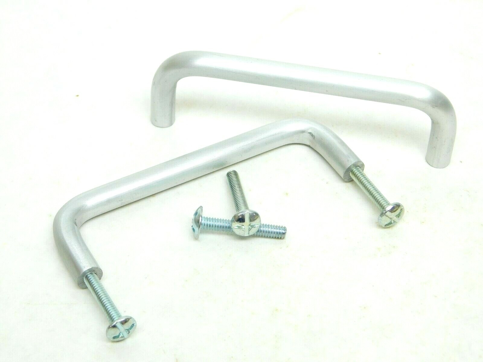 2 Pack + Screws! NEW Colonial USA Aluminum 3-1/2"CC Cabinet Wire Pull Handle ES gallery
