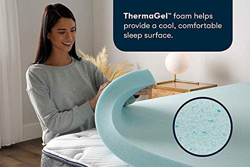 ThermaGel Cooling, Pressure-Relieving Memory Foam Mattress Queen 79"x59" Blue gallery