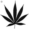 Pot Leaf Cannabis Vinyl Decal Sticker 420 Marijuana Weed 5" gallery