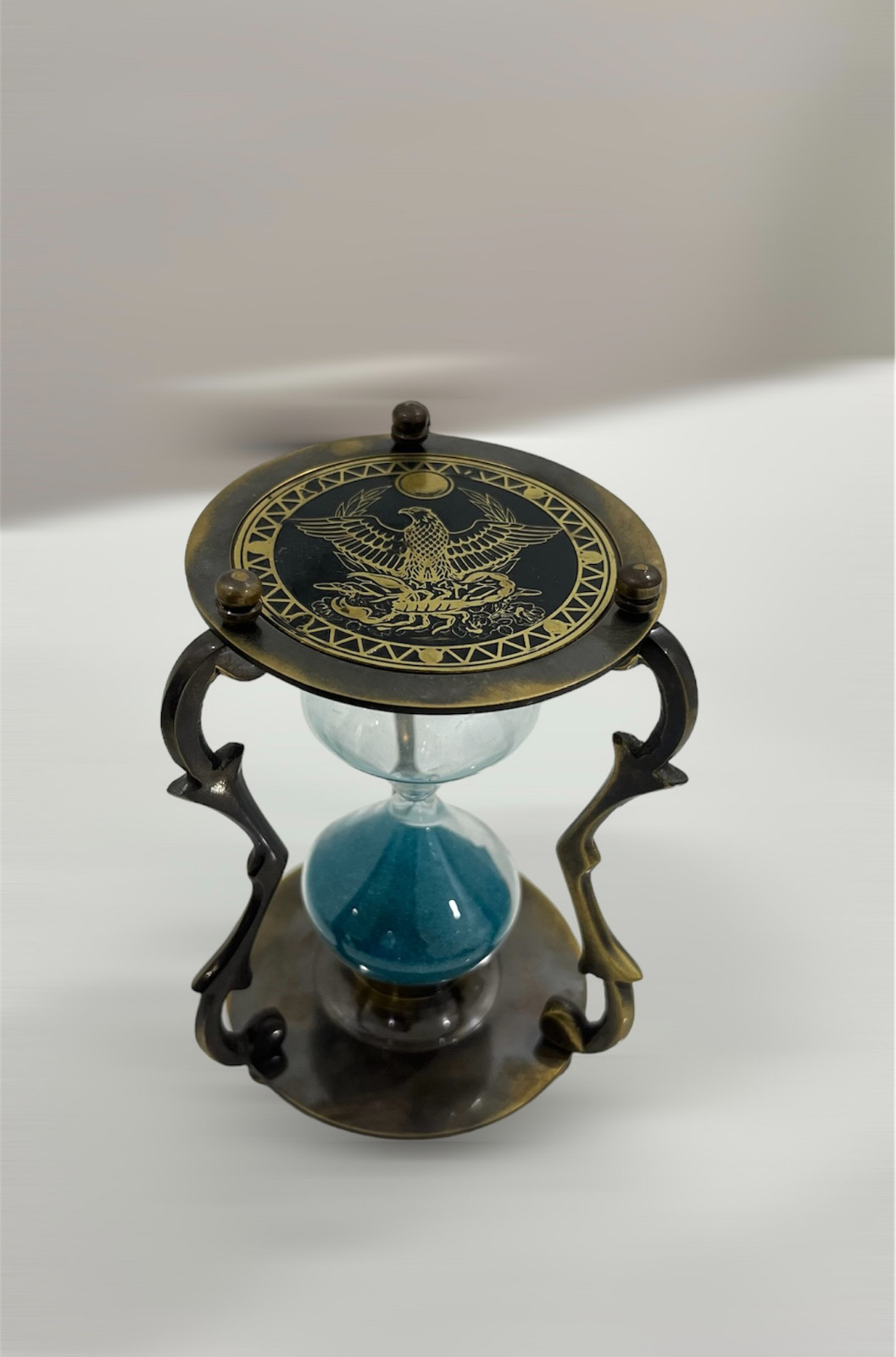 Timer Sand Clock 4 Minutes & Metal Sand Watch 5 Min, Brass Hour Glass Sandglass gallery