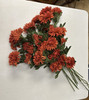 SILK RUST MUM 3 1/8"" FLOWER X 3 -STEM 19 1/2" gallery