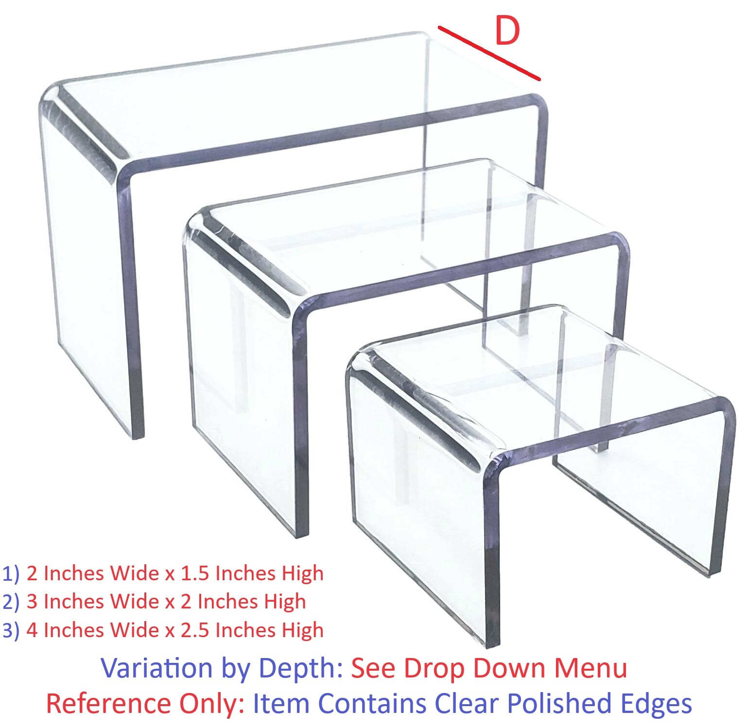 T'z Tagz New Clear Acrylic Risers Showcase Display Stands Collectable Organizers gallery