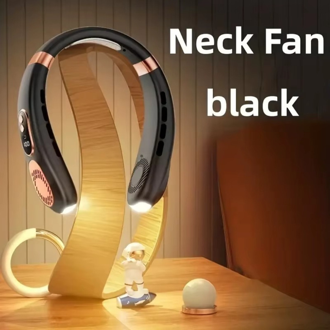 5-Speed Portable Hanging Neck Fan USB Rechargeable Bladeless W/ Cold Plate USA gallery