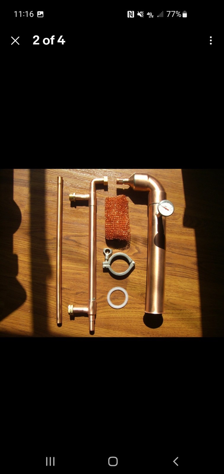 2" inch Copper Moonshine Pot Still Distillation Column gallery