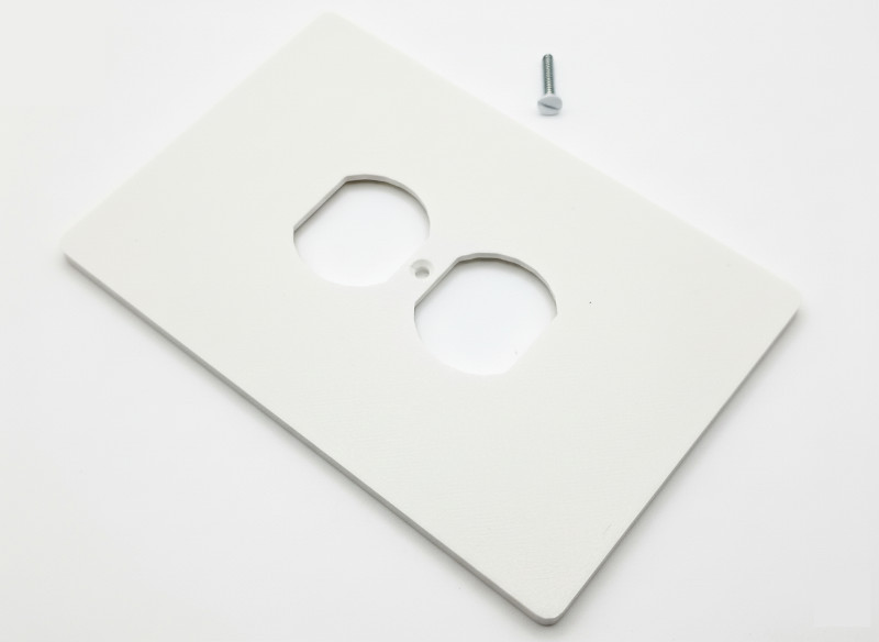4"x6" Oversized Duplex Electric Outlet Cover, 1-Gang Wall Plate, Large, White gallery