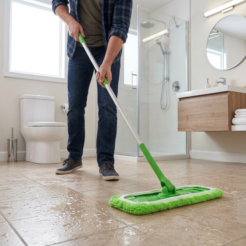 8 Pack Green Microfiber Mop Head Replacement Covers for Floor Cleaning gallery