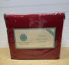 Martha Stewart Collection Red Pepper 100% Cotton Flannel Queen Sheet Set NEW gallery