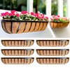 LaLaGreen Deck Railing Planter Boxes - 6 Pack, 36 Inch Long Window Flower Box... gallery