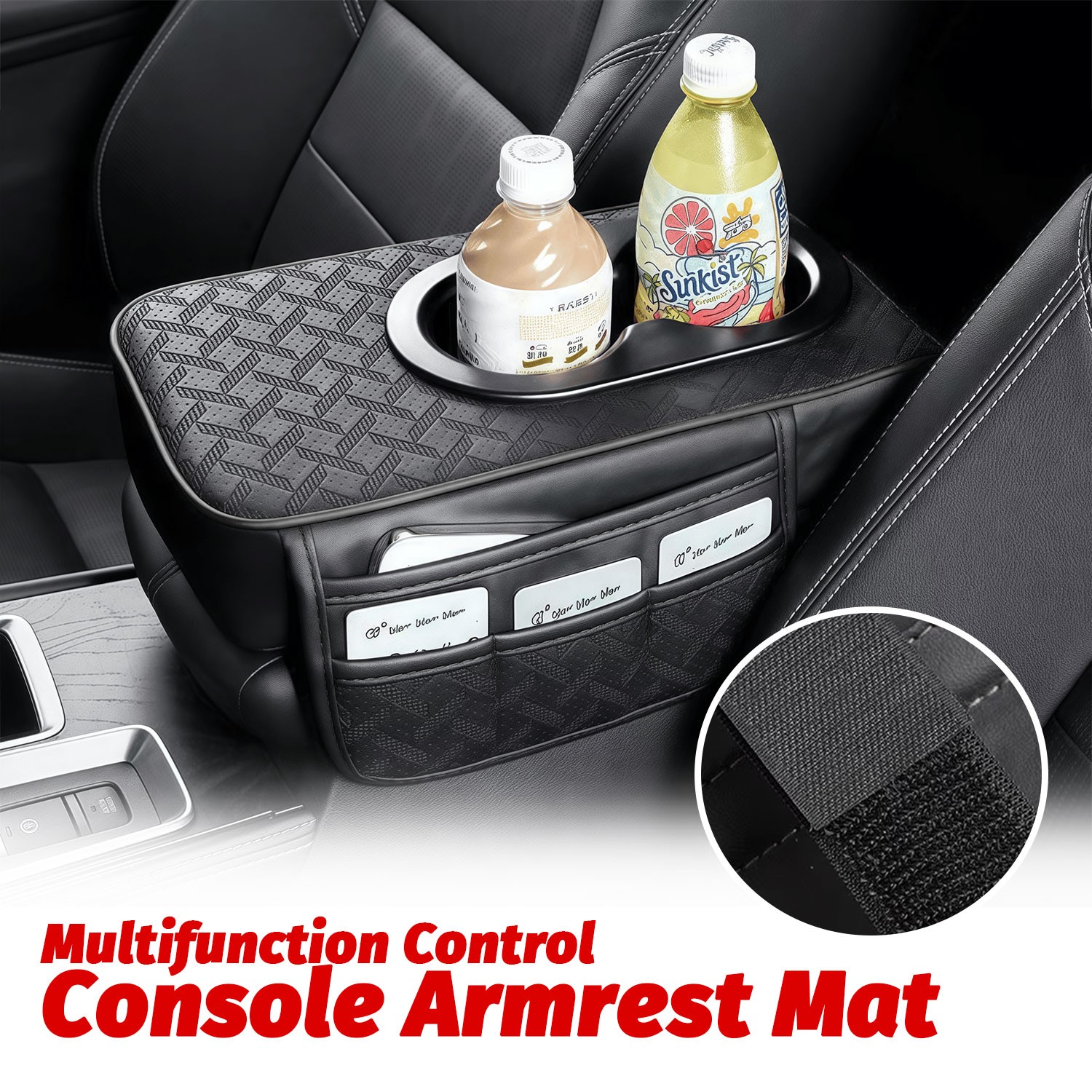 Universal Car Armrest Storage Box Heightening - Car Center Console Organizer gallery
