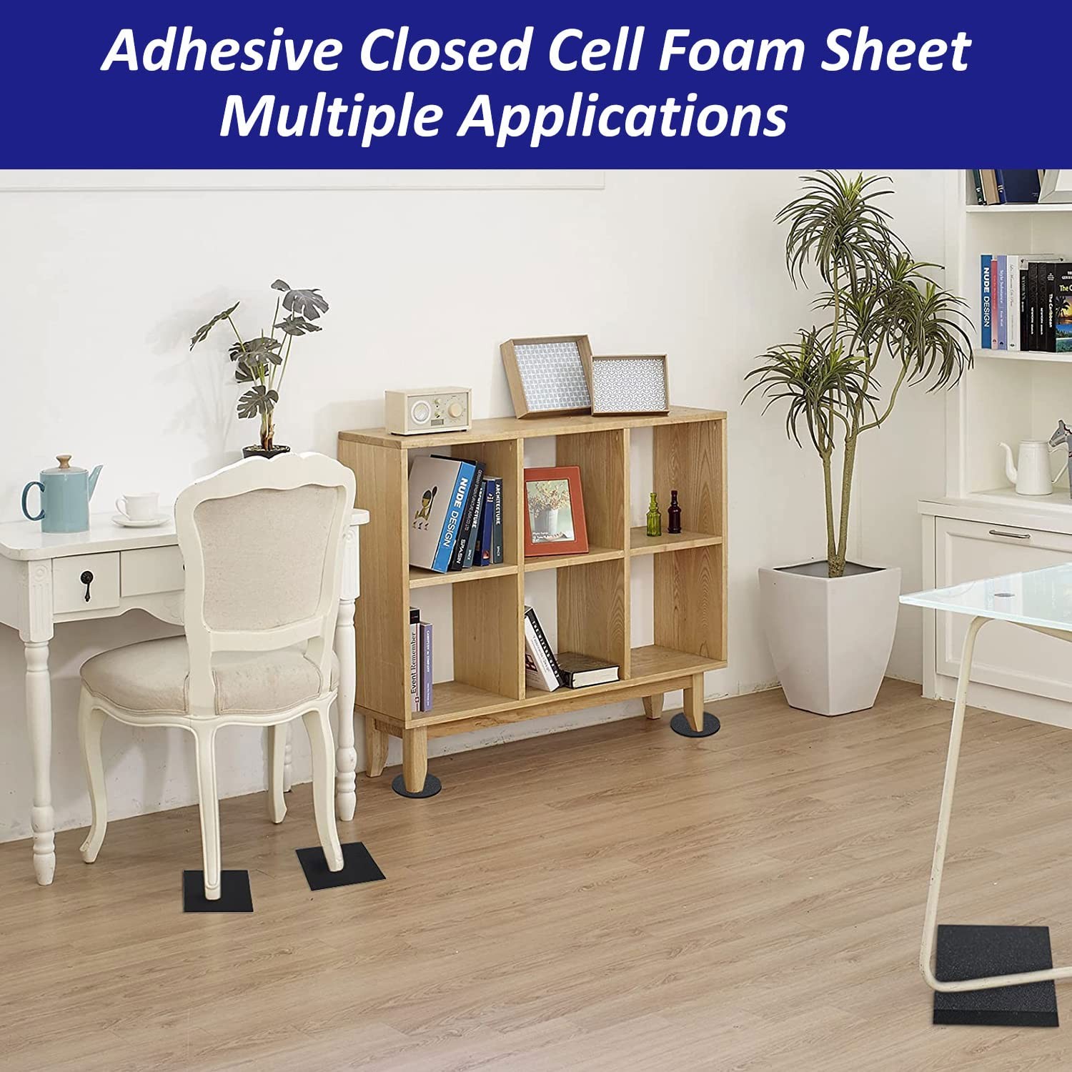 Foam Padding Sheets with Adhesive Backing - 1/4" Thick Self Stick Neoprene In... gallery