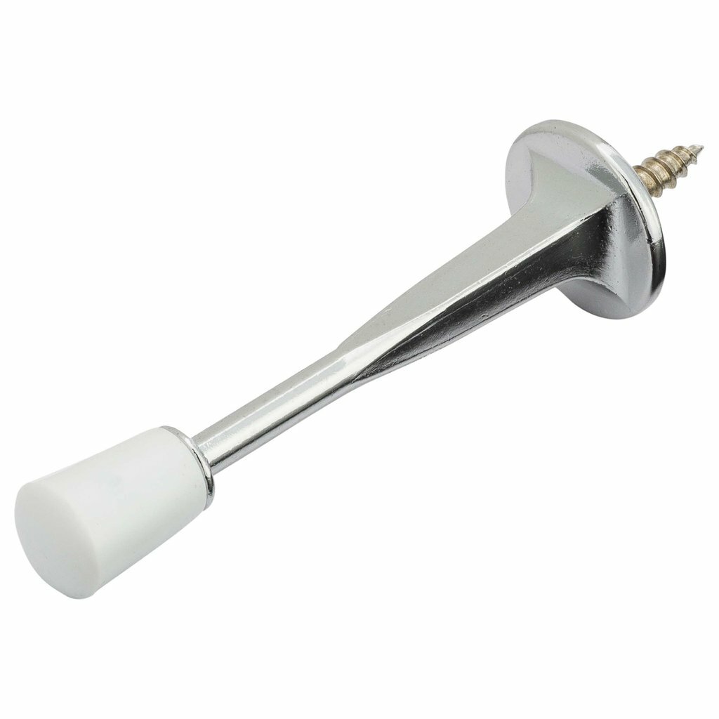 8 Pack- Chrome Cast Door Stop, 3 1/8 In. Projection gallery