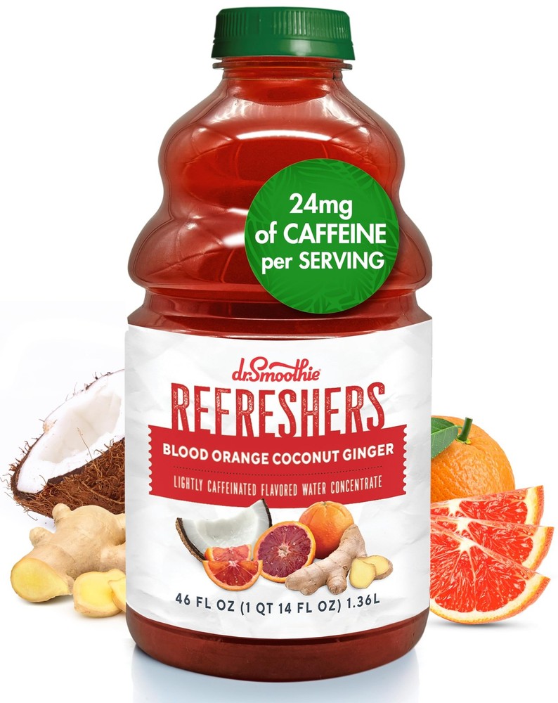 Dr Smoothie Refreshers Blood Orange Coconut Ginger Juice Concentrate 46 Fl Oz