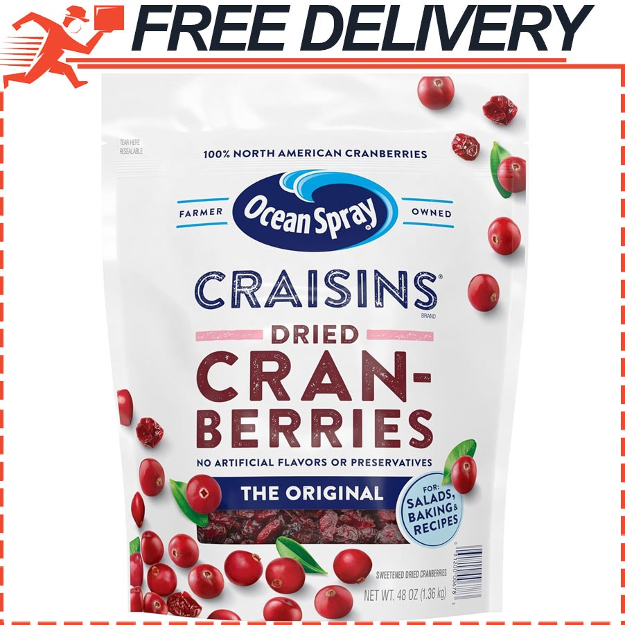 Ocean Spray® Craisins® Original Dried Cranberries No Preservatives, 48oz gallery