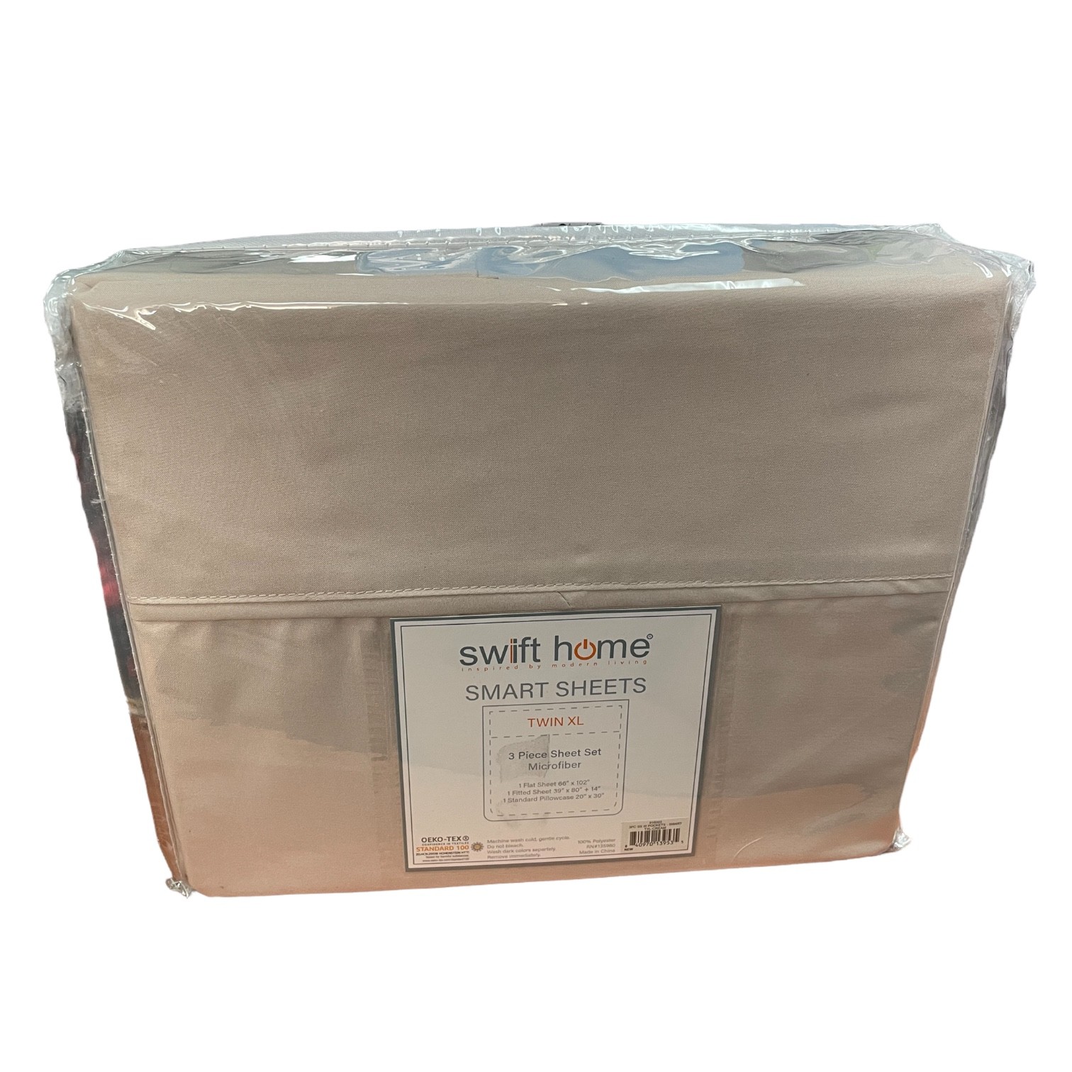 Swift Home Microfiber Smart Sheet 3 Piece Set With 8" Side Storage Pockets gallery