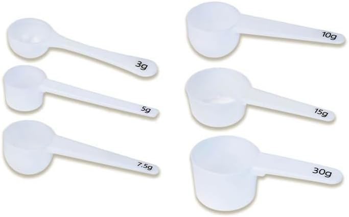 Measure spoons | measuring spoons set of 6 | exact dosing 3 gram scoop, 5 gra... gallery