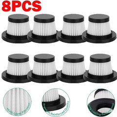 8X Washable Reusable Replacement Filter For Duck Fr Vac Compact Vacuum Cleaner