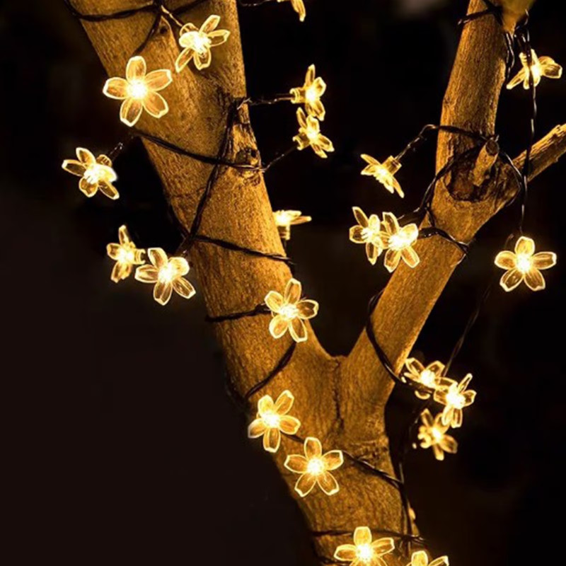 2 Pack Solar String Light 30LED Flower 21ft Patio Party Yard Wedding Waterproof gallery